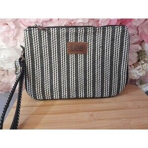 Lee Large Wristlet Wallets Striped Slim Cell Phone Clutch Purses Handbag